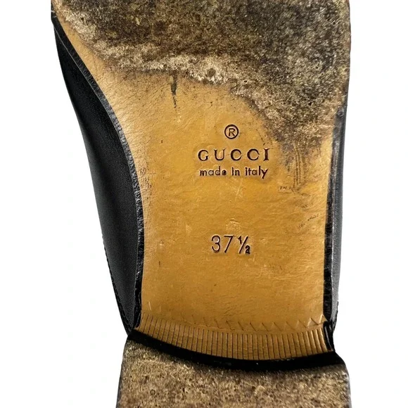 Gucci Princetown black leather bit loafer mules that fit like a 7 - Picture 8 of 9